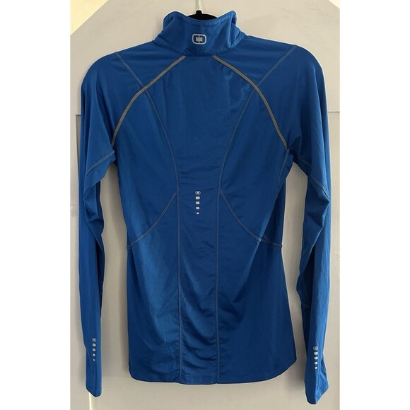 Ogio Endurance Womens Blue 1/4 Zip Long Sleeve Running Activewear Top Size S - Picture 3 of 6